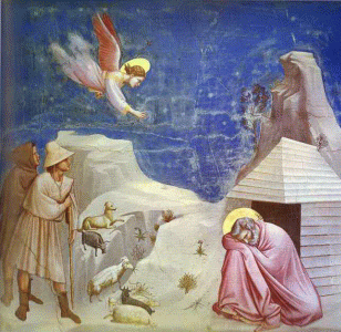 Pin, XIV, Giotto di Bondone, Sueos de Joaqun, Capilla Scrovegni, Padua, 1304-1306