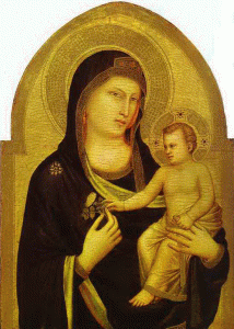 Pin, XIV, Giotto di Bondone, Virgen con Nio, Galera de Arte, Wasingthon, USA, 1320-1330