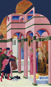 Pin, XIV, Giovanni do Consolo, Sytefano El Sasseta, San Francisco abandona a su padre Natinal Gallery, Londres 1437-1444