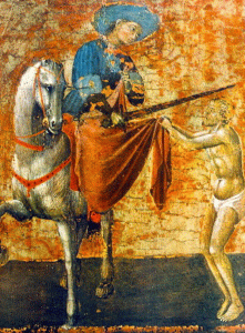 Pin XIV, Giovan di Consolo, Stefano, llamado tambin EL Sasseta, Retablo de San Francisco, detalle, principios  del siglo