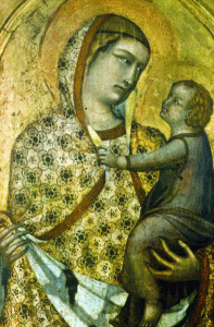Pin, XIV, Lorenzetti, Pietro, Virgen con el Nio, Primera mitad del Siglo