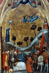 Miniaturas, XIV, Martirio de San Pablo, M. Vaticano
