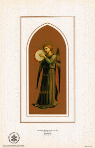 Pin, XV, Angelico, Fra, Angel msico con pandereta, Primera mitad del Siglo