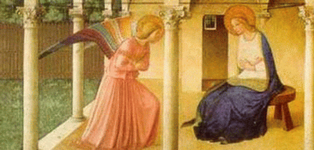 Pin, XV, Angelico, Fra, La Anunciacin, detalle, Primera mitad del Siglo