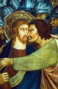 Pin, XV, Angelico, Fra, El beso de Judas, detalle, Colegiata de San Guimignano, Primera moitad del Siglo