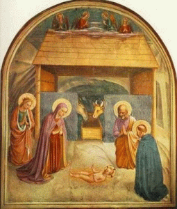 Pin, XV, Angelico, Fra, El nacimiento de Cristo, 1444