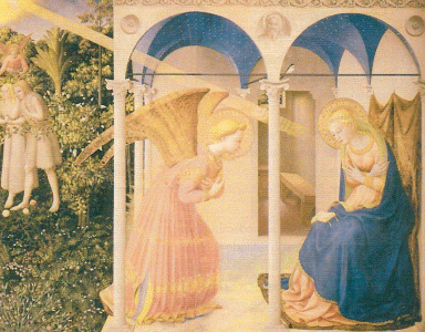 Pin, XV, Angelicp, Fra, La Anunciacin, M. del Prado, Madrid, Espaa, 1431-1435