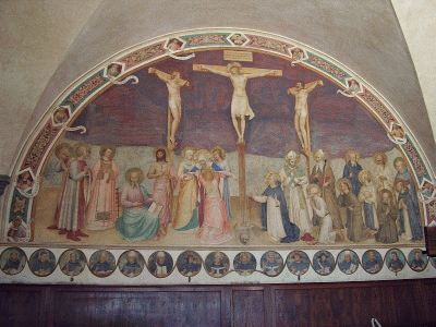 Pin, XV, Angelico, Fra, La Crucifixin, Convento de San Marcos, Florencia, 1440-1442