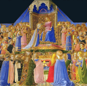 Pin, XV, Angelico, Fra, La coronacin de la Virgen, primera mitad de siglo