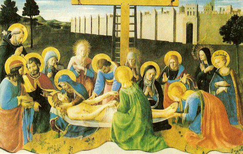 Pin, XV, Angelico, Fra, La lamentacin sobre el Cristo muerto, M. de San Marco, Florencia, 1436