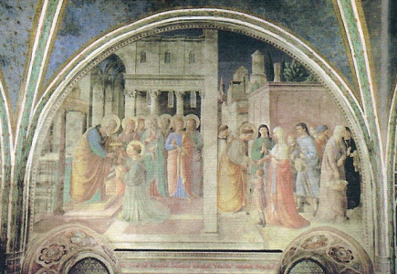 Pin, XV, Anglico, Fra, San Esteban recibiendo el diaconato, Capilla Nicola, Vaticano