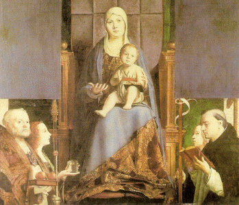 Pin, XV, Antonello da Messina, Virgen con el Nio y santos, Retablo de San Casiano, Kunsthistorisches, Museum, Alemania
