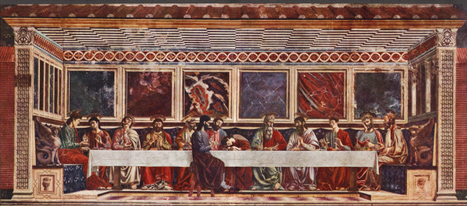 Pin, XV, Castao, Andrea o Bargilla, Bartolo, La ltima Cena, Sant Apollonia, Florencia, 1445-1450
