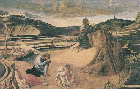 Pin, XV,  Bellini, Gentile, Oracin en el huerto, National Gallery, London, 1460