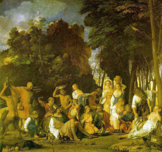Pin, XVI, Bellini, Giovanni, El festn de los dioses, Galera Nacional de Arte. Wasingthon, USA, 15141514