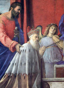 Pin, XV, Bellini, Giovanni, The doge Barbarigom, San Juan y ngeles, msicos, 1500