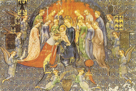 Pin, XV, Bezzoso, MIchelino da, Nio coronando a Giangaleazzo Visconti, Biblioteca Nacional, Pars, 1402-1403 