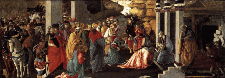 Pin, XV, Botticelli, Sandro, Adoracin de los Reyes, National Gallery, London, 1472