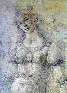 Pin, XV, Botticelli, Sandro, Dibujo de mujer