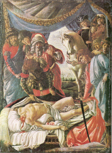 Pin, XV, Botticelli, Sandro, Hallazgo del cadaver de Olofernes, M. Uffozo, Florencia, 1472