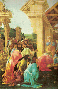 Pin, XV, Botticelli, Sandro, La Adoracin de los Reyes, Detalle, National Gallery of Wasingthon, USA