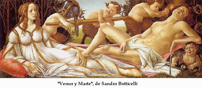 Pin, XV, Botticelli, Sandro, Venus y Marte, National Gallery, London, 1483