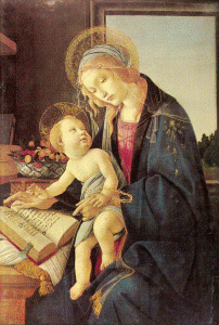 Pin, XV, Botticelli,Sandro, Virgen del libro, Museo Poldi Pezzoli, Miln, 1483