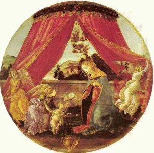 Pin, XV, Botticelli, Sandro, Vigen del Padiglione, Pinacoteca Ambrosiana, Miln, 1495
