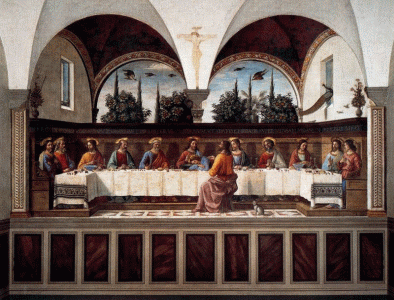 Pin, XV, Ghirlandaio, Domenico, La Ultima Cena, Refectorio del Convento de San Marcos, Florencia, 1486
