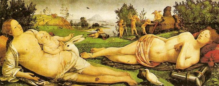 Pin, XV, Cosimo, Piero di, Venus y Marte, National Gallery, London, 1498