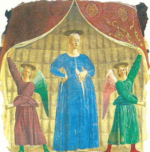 Pin, XV, Francesca, Piero della, Madonna del parto, M. de la Madona del Parto, Monterchi, 1460