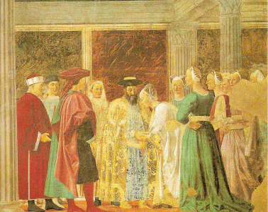 Pin, XV, Francesca, Piero della, Corte de Salomn y la Reina de Saba, Iglesia de San Francisco, Arezzo, 1452