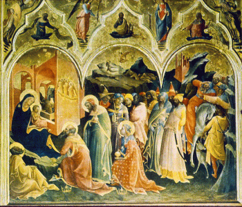 Pin, XV, Giovanni, Lorenzo, Adoracin de los Reyes, Iglesia de la Trinidad, Florencia, primer cuarto de Siglo