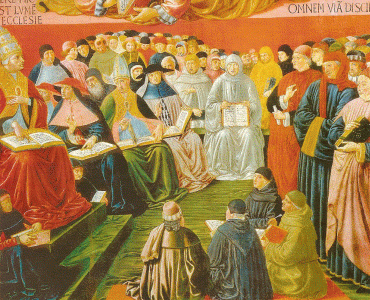 Pin, XV, Gozzoli, Benozzo, Triunfo de Santo Toms, detalle, 1475