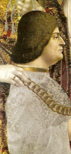 Pin, XV, Maestro della Pala, Donante, Virgen con Nio, personajes y donantes 1494-1495