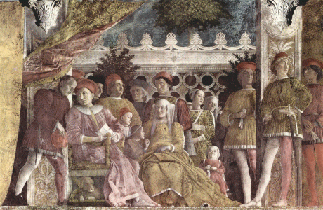 Pin, XV, Mantegna, Adrea, Mural de la Cmara de los Esposos, Palacio Ducal, Mantua, 1465-1474 