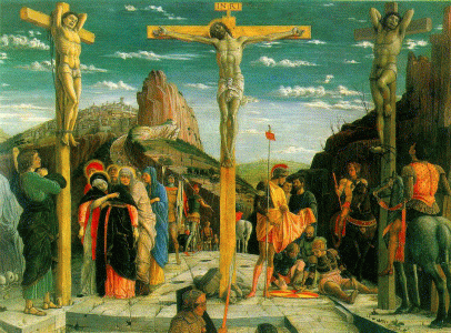 Pin, XV, Mantegna, Andrea, Crucifixin, M. Louvre, Pars, 1459