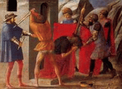 Pin, XV, Masaccio, Tommaso, Decapitacin de San Juan Bautista, Altar de Pisa, Pedrella, Gemaldegalerie, Berln, 21426
