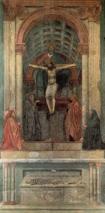 Pin, XV, Masaccio, Tommaso, La Trinidad, Iglesia de Santa Mara Novella, Florencia, 1425-1426