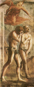 Pin, XV, Massaccio, Tommaso, Expulsin de Adan y Eva del Paraiso, Capilla Brancacci, Iglesia del Carmine, Florencia, 1427