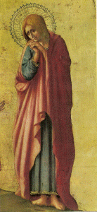 Pin, XV, Masaccio, Tommaso, La crucifixin, detalle, M. de Capodimonte, Npoles, 1426