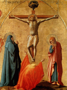 Pin, XV, Masaccio, Tommaso, La crucifixin, detalle, M. de Capodimonte, Npoles, 1426