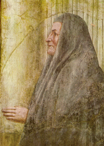 Pin, XV, Masaccio, Tommaso, La Trinidad, detalle, Iglesia de Santa Mara Novella, Florendcia, 1425-1426