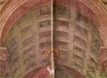 Pin, XV, Masaccio, Tommaso, La Trinidad, detalle, Iglesia de Santa Mara Novella, Florencia, 1425-1426