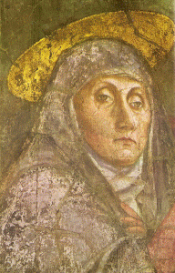Pin, XV, Masaccio, Tommaso, La Trinidad, detalle, Iglesia de Santa Mara Novella, Florencia, 1425-1426