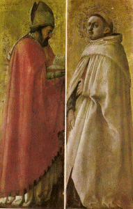 Pin, XV, Masaccio, Tommaso, San Agustn y Santo carmelita, Staatliche Museenn, Berln