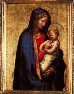 Pin, XV, Masaccio, Tommaso, Virgen y Nio, Galera Uffizi, Florencia, 1426