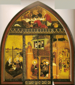 Pin, XV, Moser, Lucas, Retablo, Iglesia Santa Mara Magdalena, Tiefenbronn, Alemania, 1432