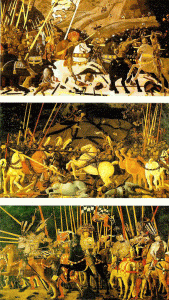 Pin, XV, Uccello, Paolo, Batalla de San Romano, detalles, N. Gallery, London, 1438-1440