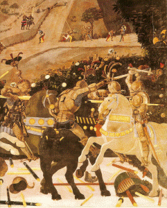 Pin, XV, Ucello, Paolo, Batalla de San Romano, N. Gallery, London, 1438-1440